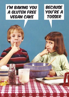 Dean Morris Gluten Free Vegan Funny Card