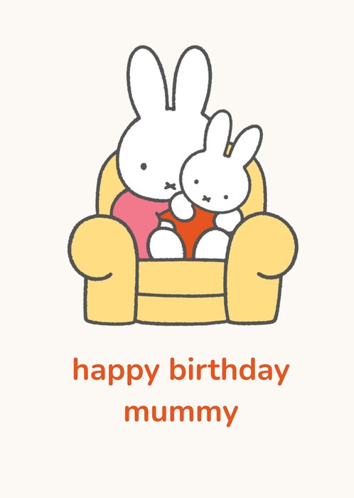 Miffy & Baby Rabbit Happy Birthday Card