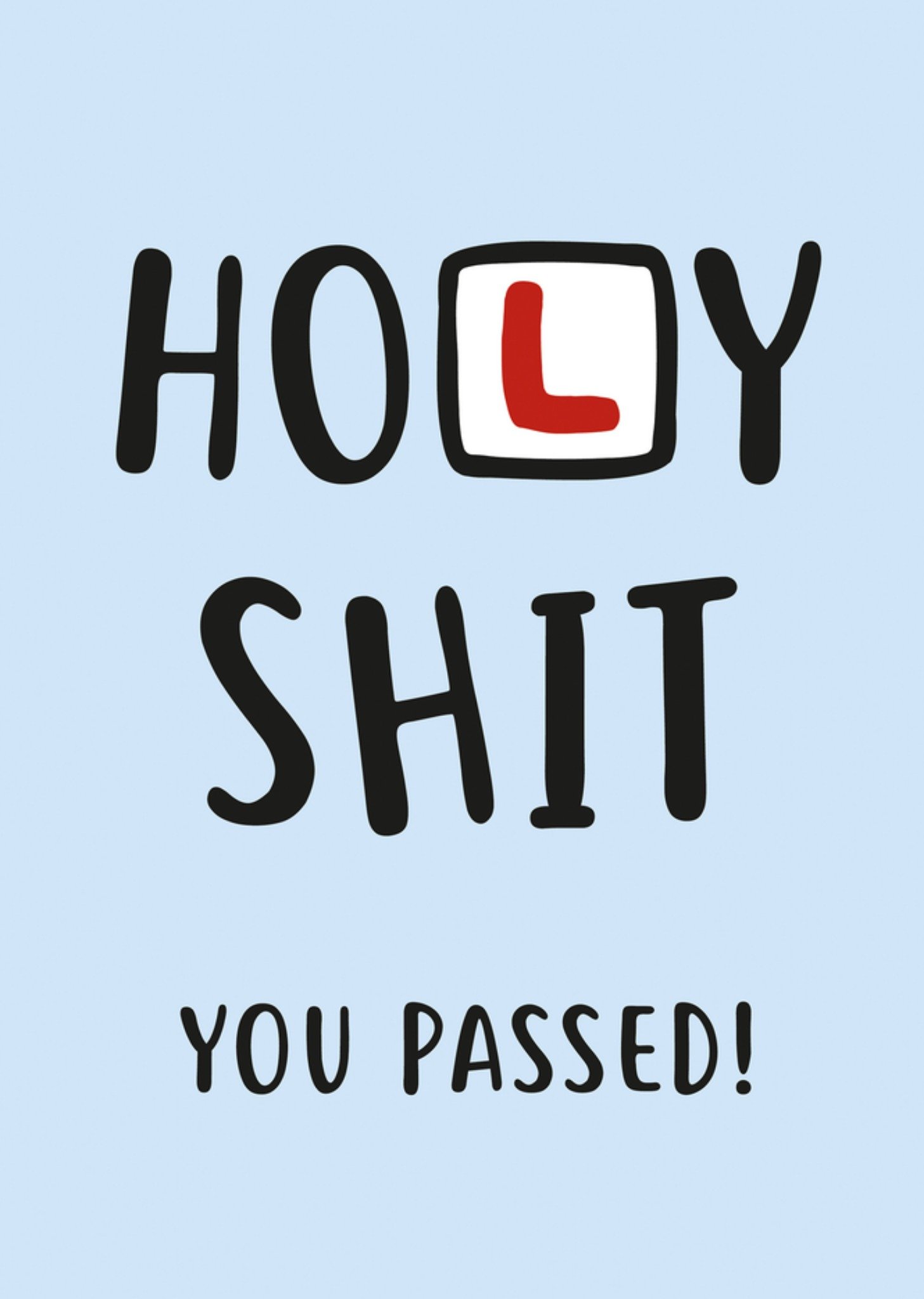 Moonpig Funny Learner Driver Passed Test Swear Word Card