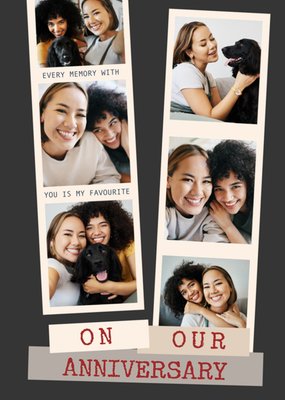 On Our Anniversary Photo Upload Card