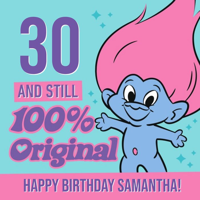 Funny Trolls Birthday Card Still 100% Original