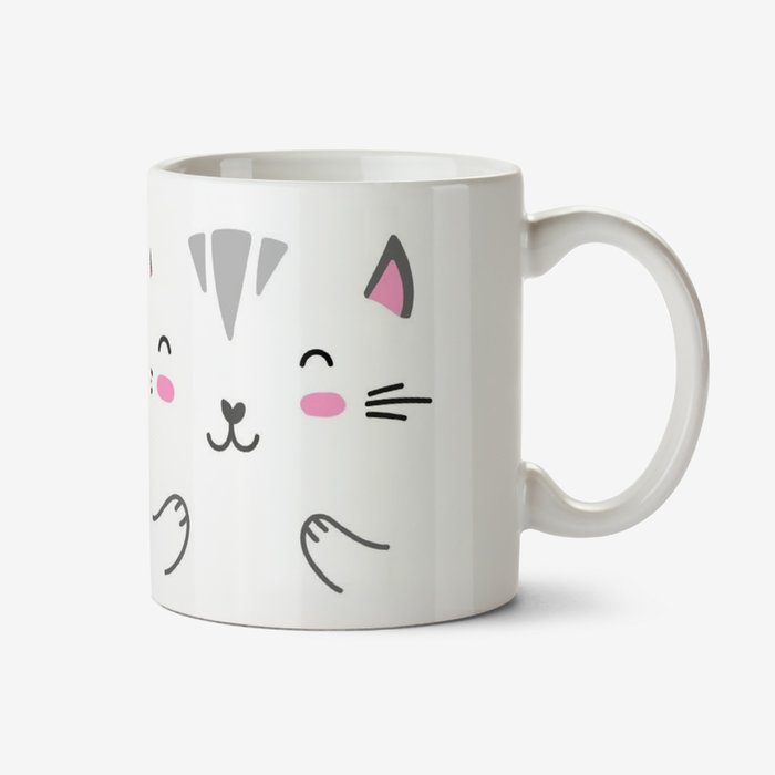 Cute Kitten Graphic Illustration Birthday Mug