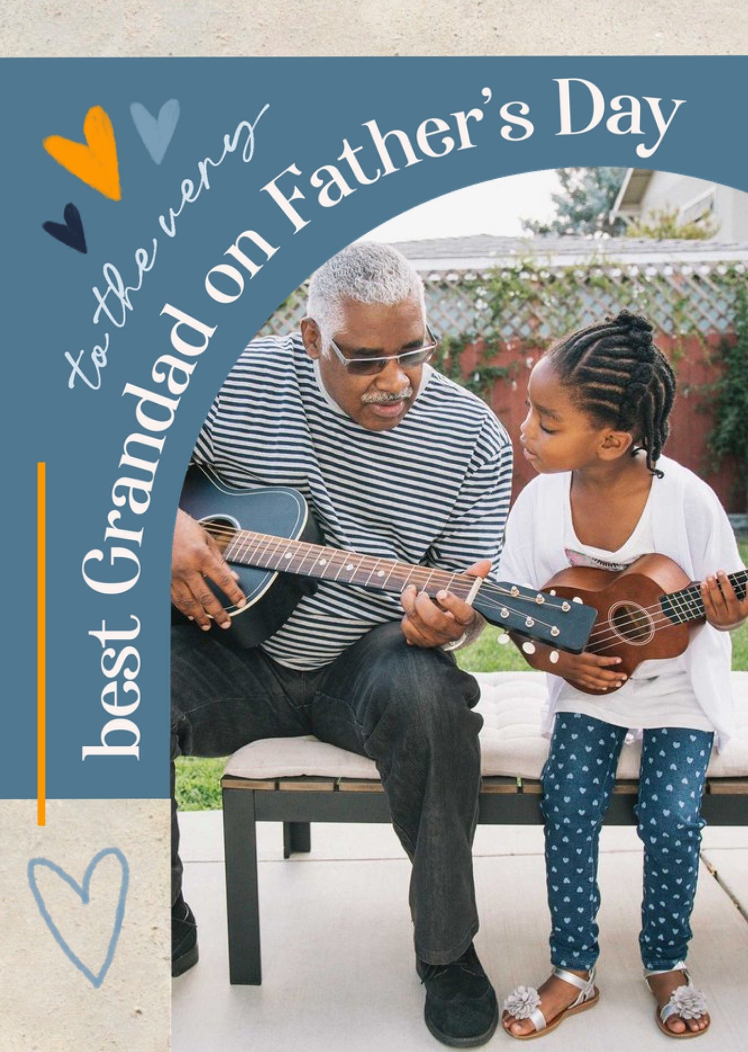 Moonpig Featuring A Large Photo Frame With Handwritten Typography And Hearts Father's Day Photo Uplo