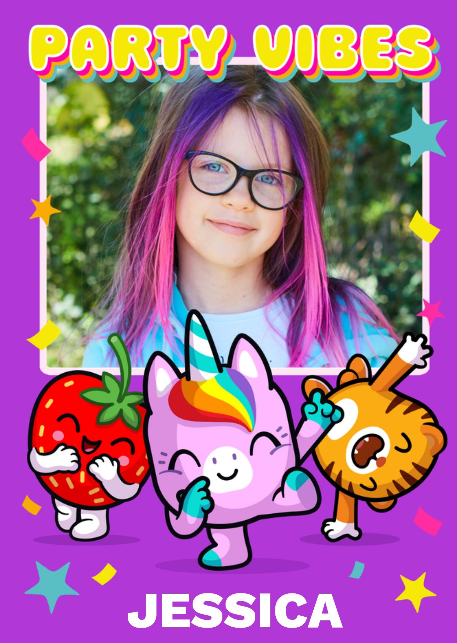 Moonpig Pinata Smashlings Party Vibes Photo Upload Birthday Card