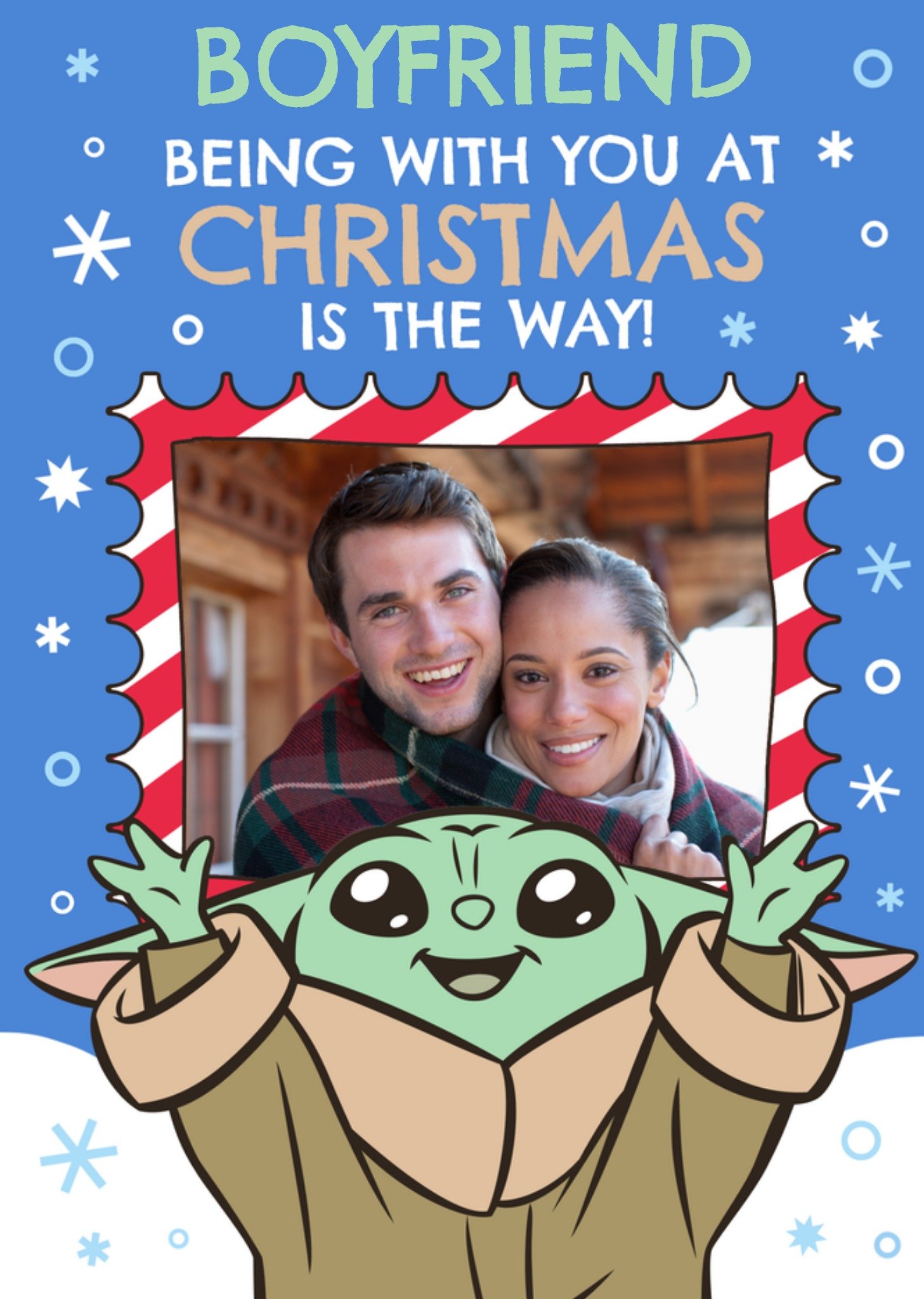 Star Wars The Mandalorian Being With You At Christmas Is The Way Photo Upload Christmas Card