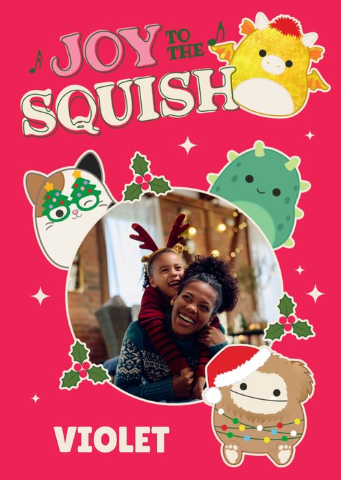 Squishmallows Joy To The Squish Photo Upload Christmas Card