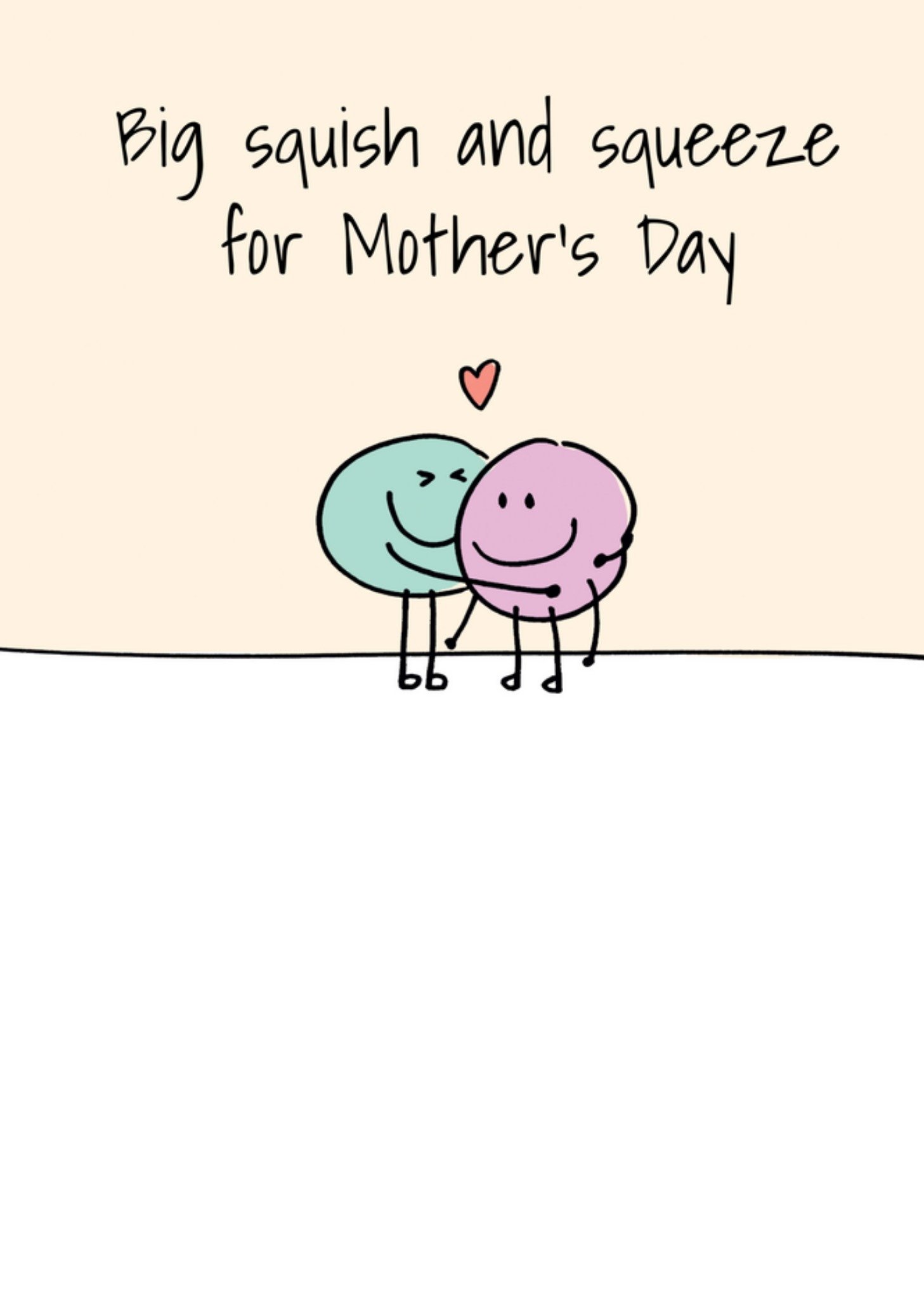 Moonpig Big Hug Squish And Squeeze For Mother's Day Card, Large