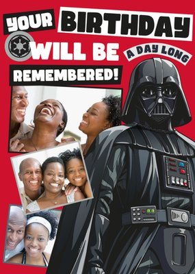 Star Wars Photo Upload Birthday Card