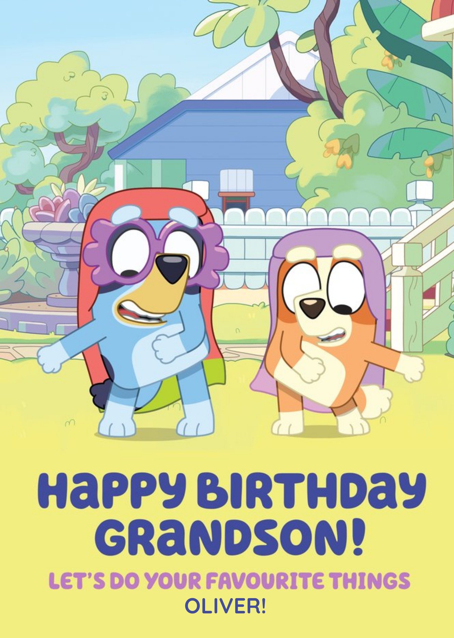 Bluey And Bingo Do Your Favourite Things Birthday Card