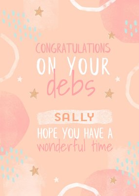 Pink Typographic Congratulations Card