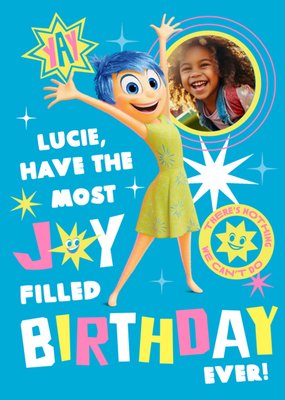 Inside Out Joy Filled Photo Upload Birthday Card
