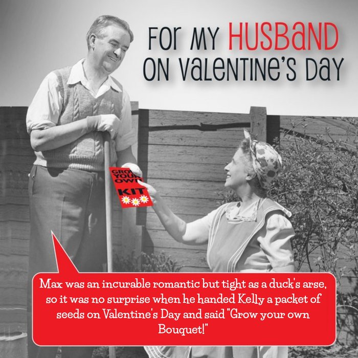 For My Husband Personalised Valentines Day Card