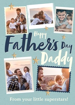 Happy Father's Day Daddy Photo Upload Card