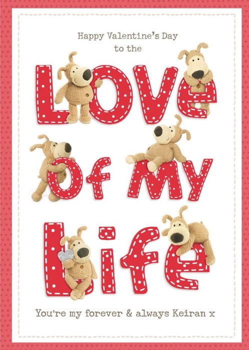 Cute Boofle To the Love Of My Life Valentine's Day Card