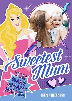 Disney Sleeping Beauty You Make Dreams Happen Mother's Day Photo Card