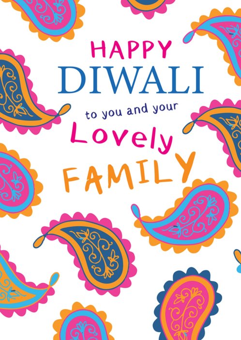 To You And Your Lovely Family Diwali Card