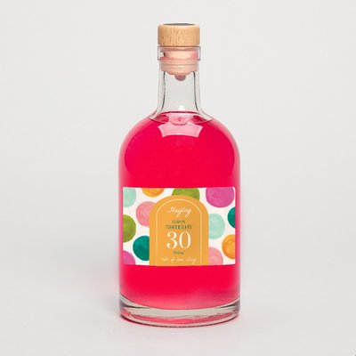 Personalised Milestone Birthday Pink Gin 50cl