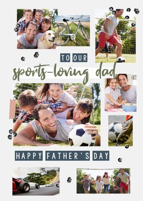To Our Sport Loving Dad Photo Upload Father's Card