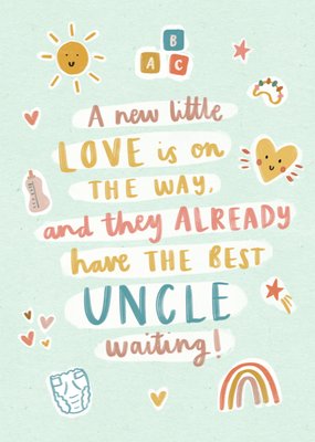 A New Little Love On The Way Uncle Card