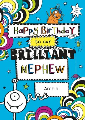 Tom Gates Brilliant Nephew Activity Birthday Card