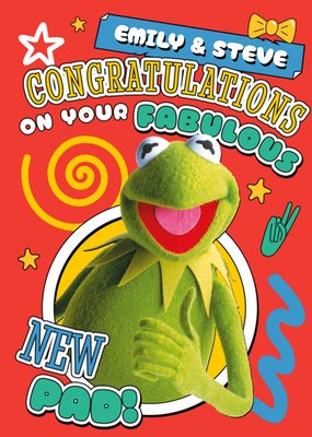 The Muppets Kermit Fabulous New Pad New Home Card
