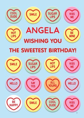 Swizzels Love Hearts The Sweetest Birthday Card