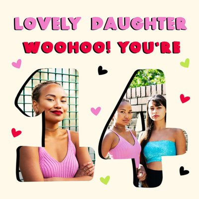Lovely Daughter Woohoo You Are 14 Photo Upload Birthday Card