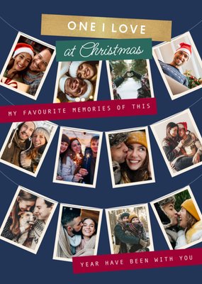 One I Love Photo Upload Christmas Card