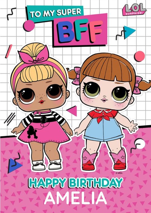 LOL Surprise Super BFF Birthday Card