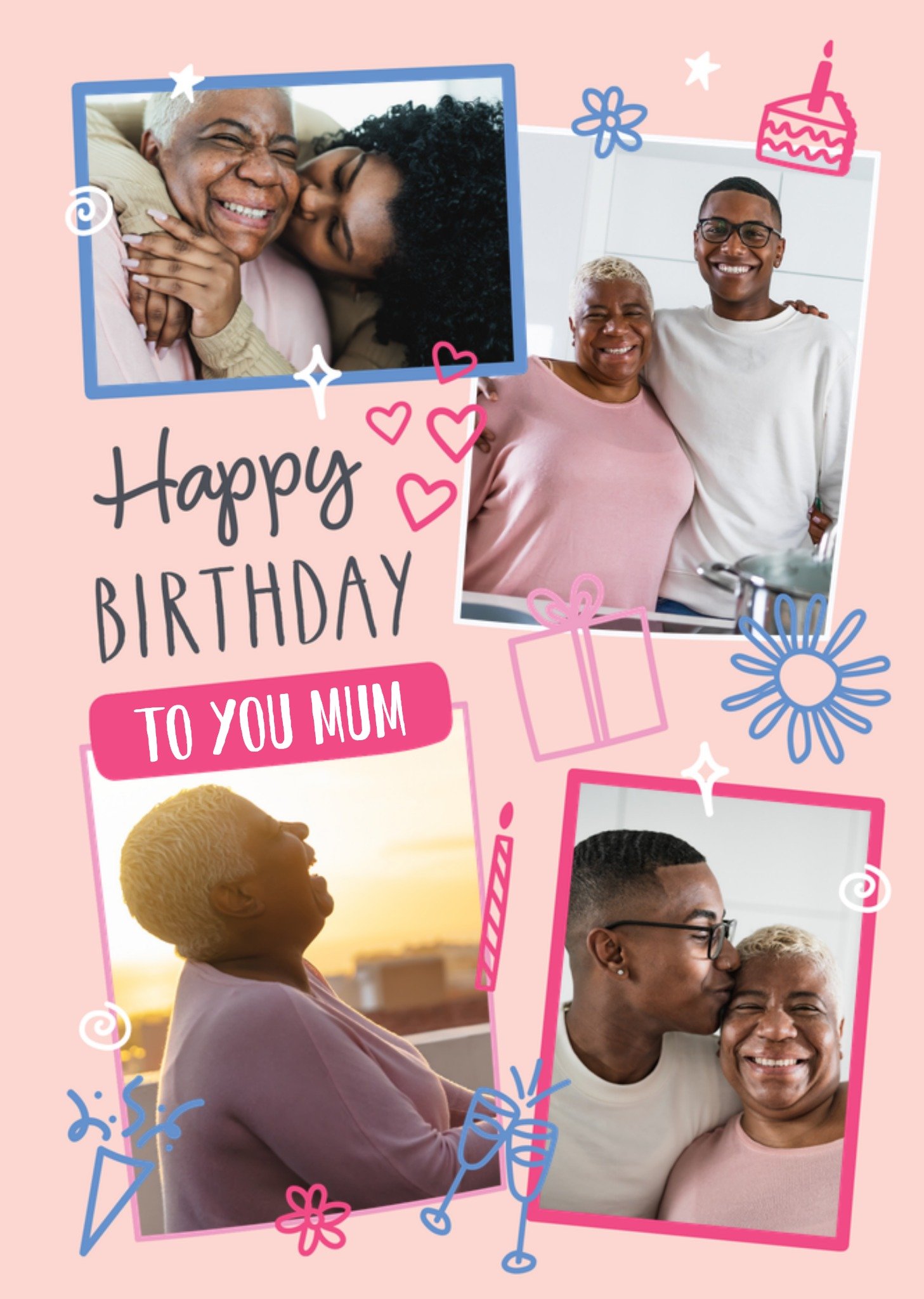 Moonpig Happy Birthday To You Mum Photo Upload Card