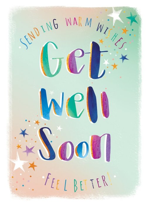 Ling design - Gett well soon card -  feel better