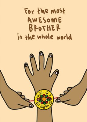 The Most Awesome Brother Raksha Bandhan Card