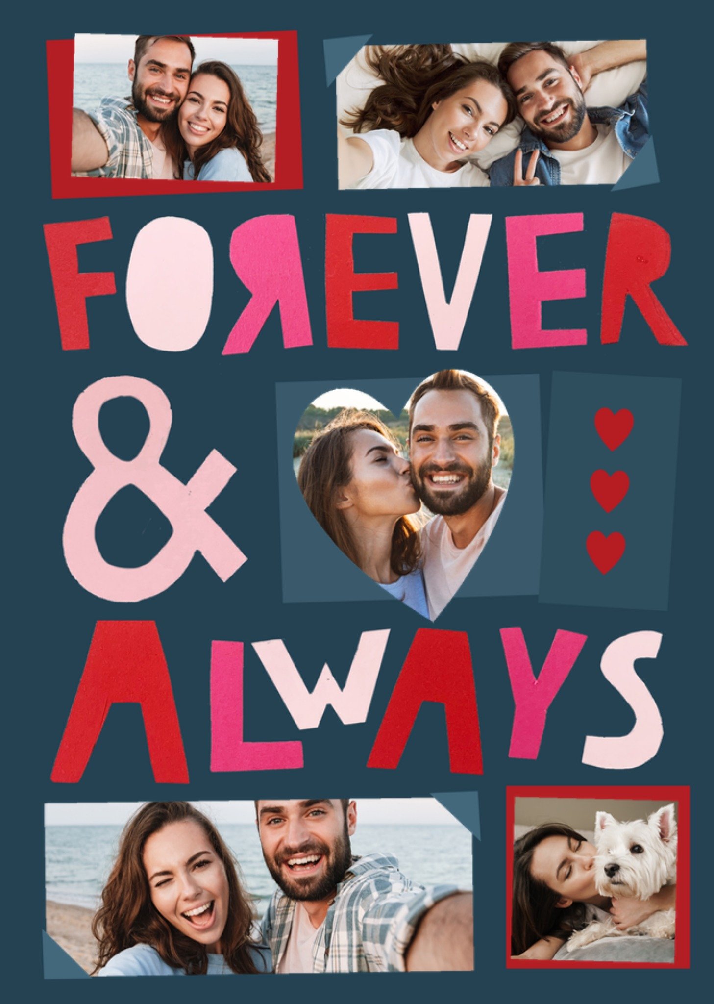 Moonpig Forever And Always Photo Upload Card