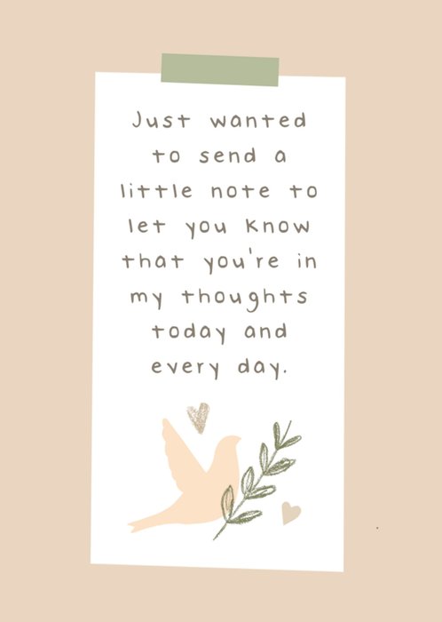 Your In My Thoughts Postcard