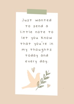 Your In My Thoughts Postcard