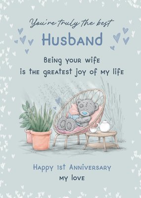 Tatty Teddy You’re Truly The Best Husband Happy 1st Anniversary Card