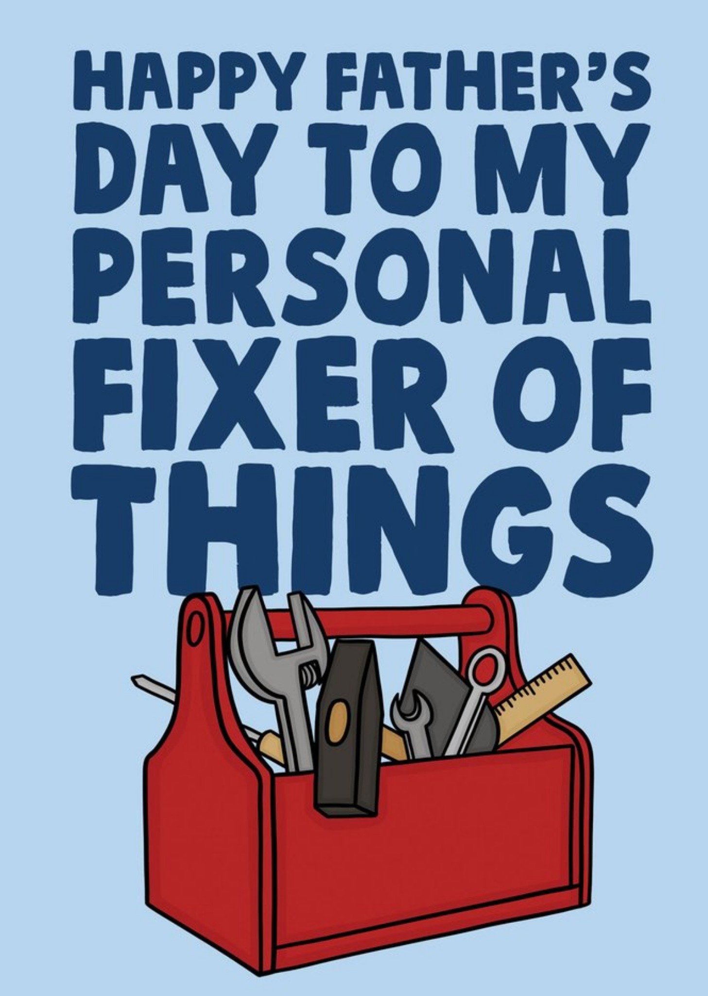 Moonpig Funny Handyman Dad Personal Fixer Of Things Father's Day Card