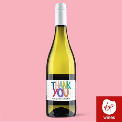 Virgin Wines Personalised Thank You Pinot Grigio 75cl