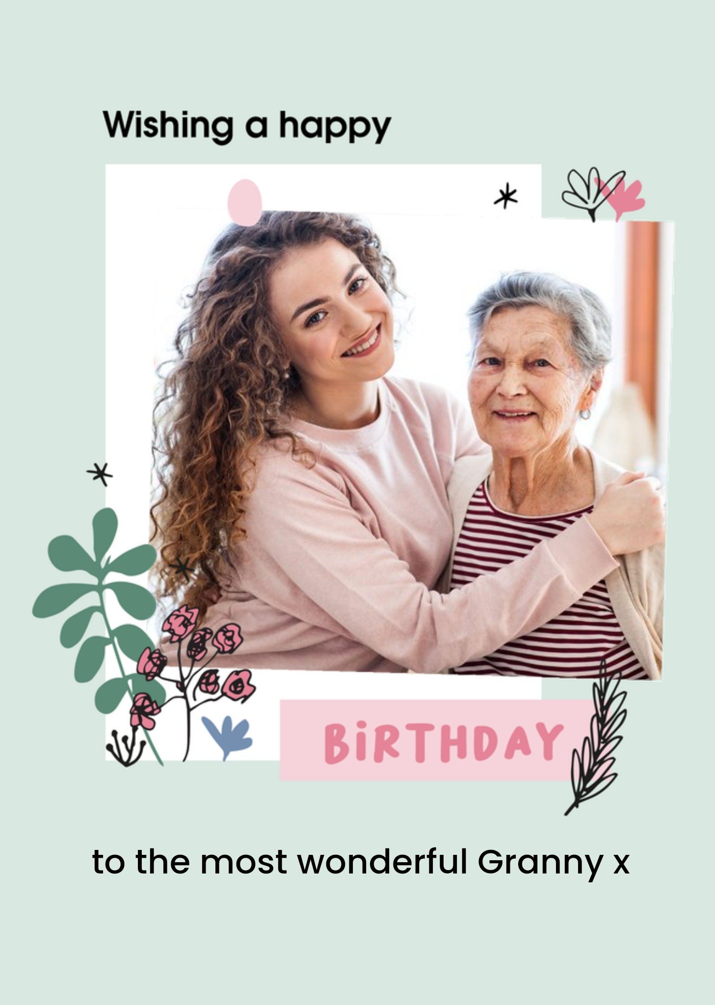 Moonpig Cute Photo Upload To The Most Wonderful Granny Birthday Card