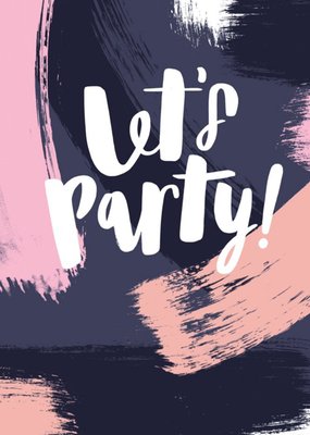 Abstract Lets Party Card