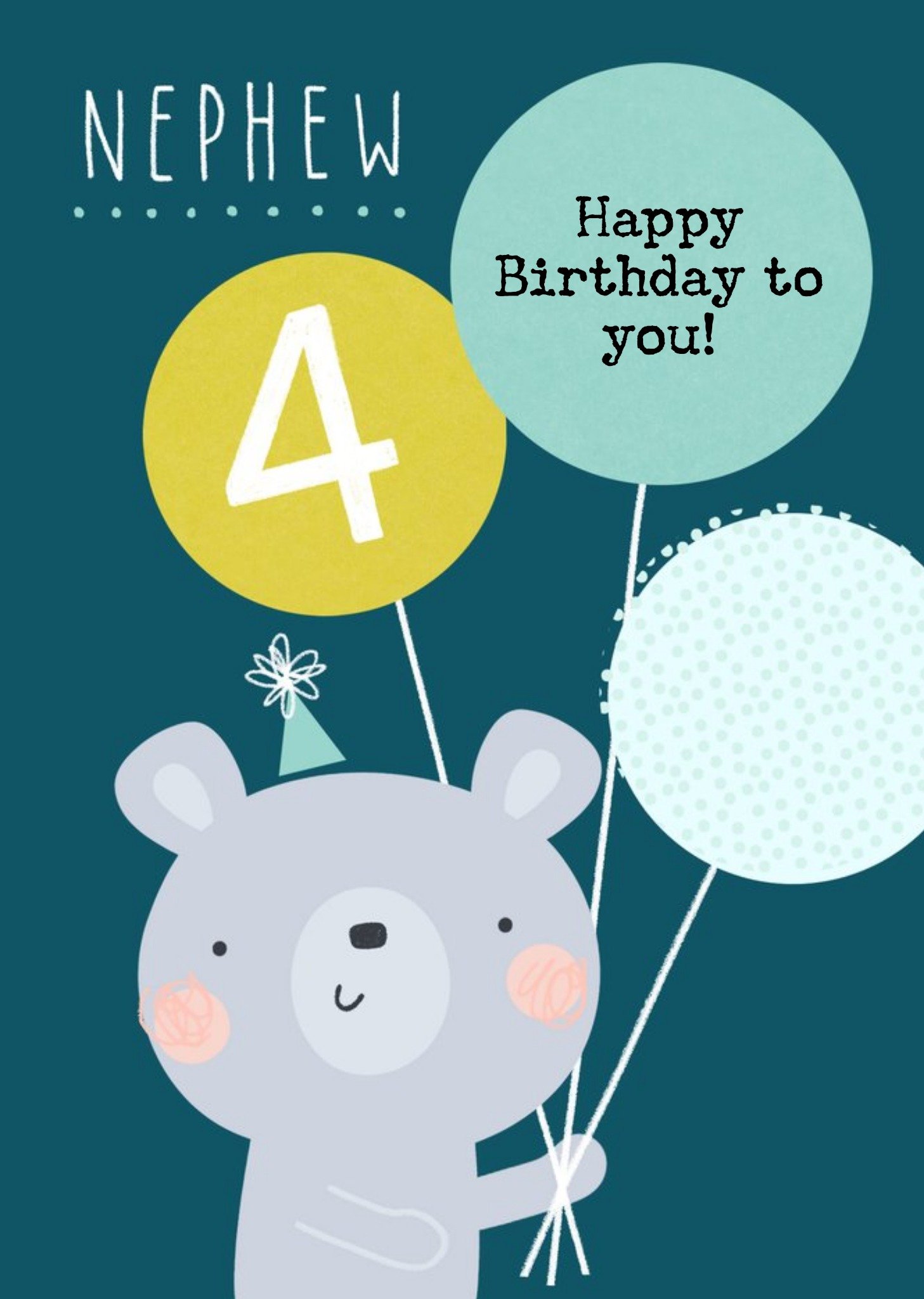 Moonpig Sorcha Faulkner Bear Balloon Birthday Card