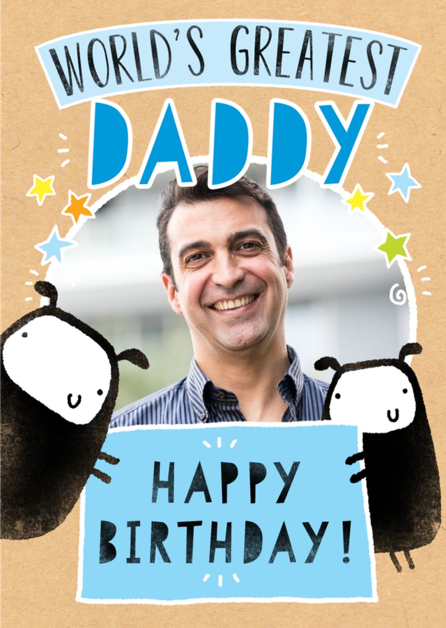 Moonpig World's Greatest Daddy Happy Birthday - Photo Upload Card