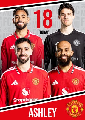 Manchester United Birthday Card
