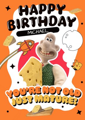 Wallace And Gromit Not Old Just Mature Funny Birthday Card