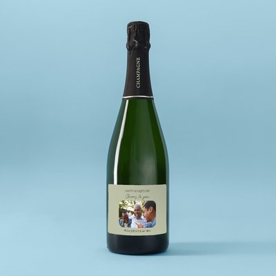 Personalised Virgin Wines Happy Father's Day Cheers To You Champagne 75cl