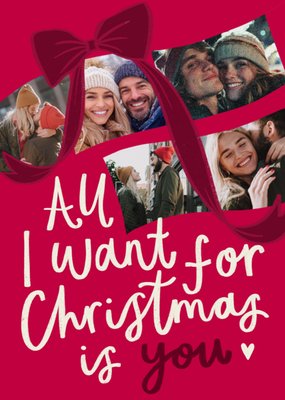 All I Want For Christmas Is You Photo Upload Card