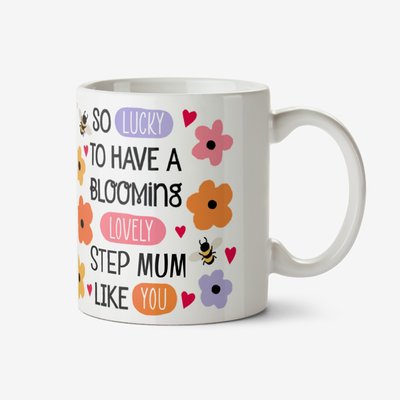 Blooming Lovely Step Mum Mug