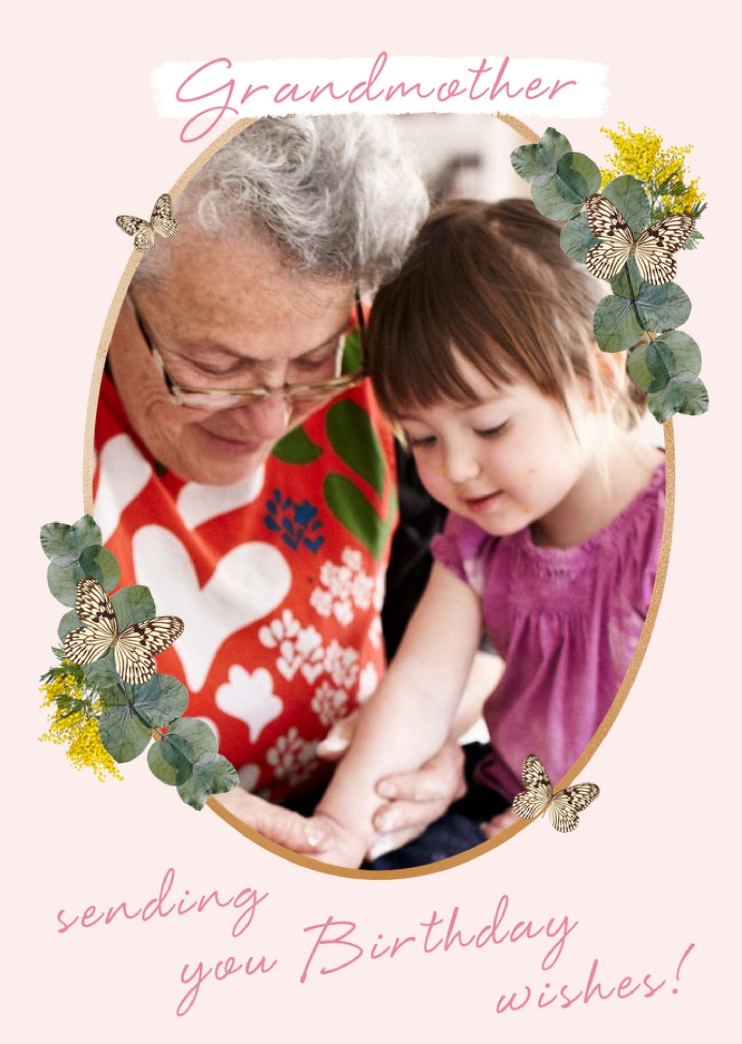 Moonpig Country Garden Cute Floral Wife Birthday Photo Upload Birthday Card