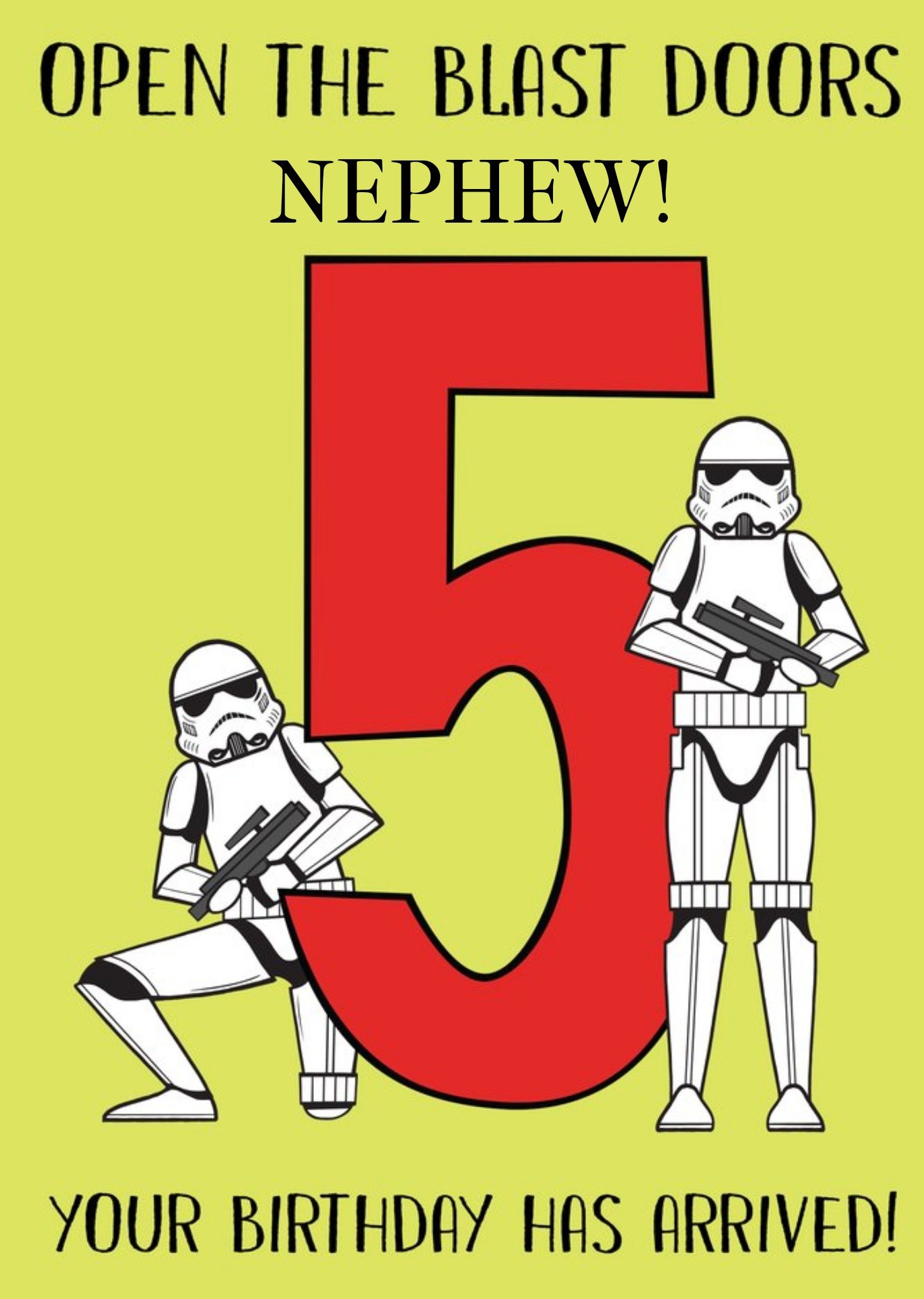 Disney Star Wars Open The Blast Doors Your Birthday Has Arrived Card
