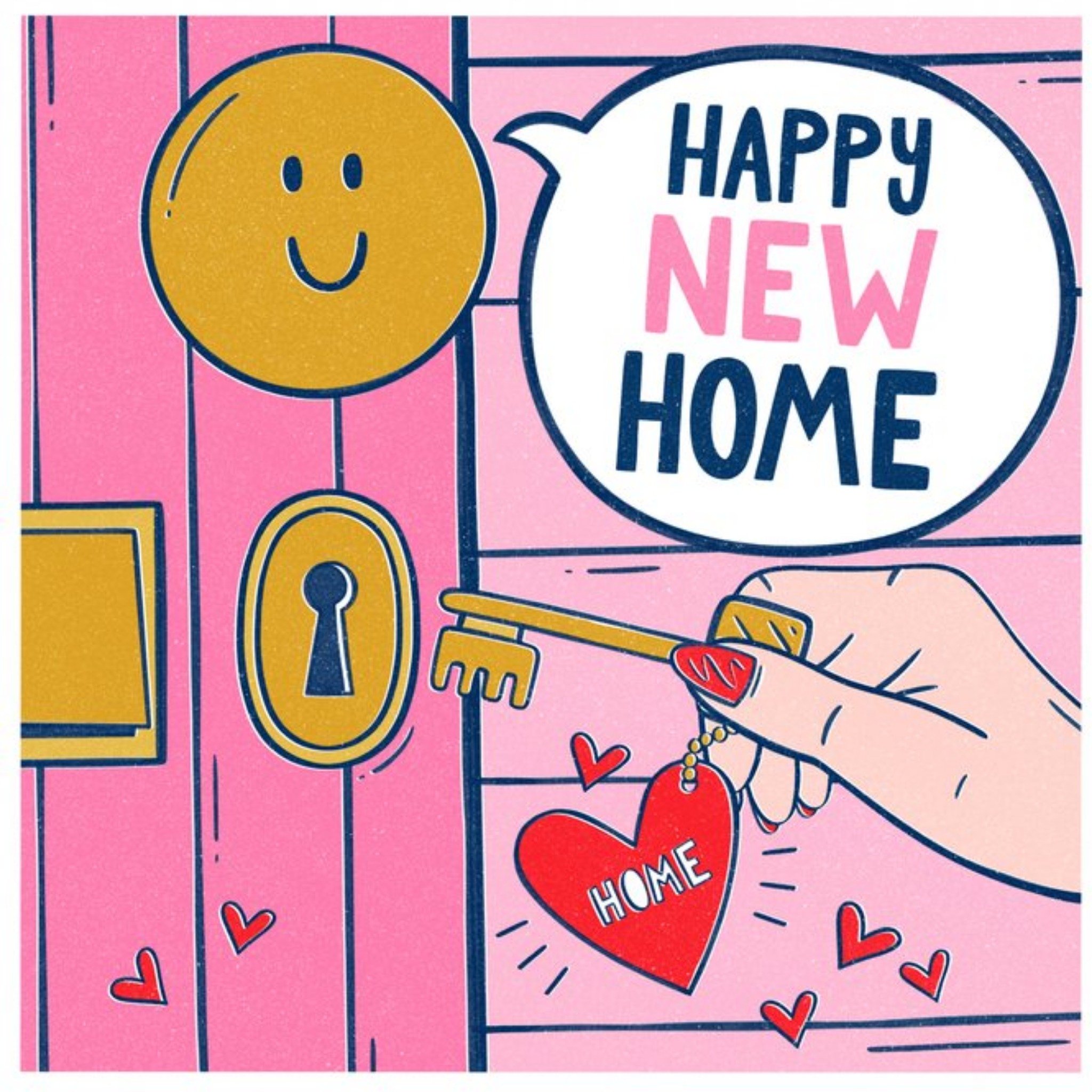 Moonpig Damien Barlow Illustrated Happy New Home Card